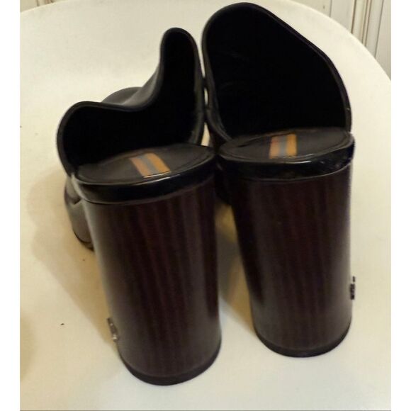 Sam Edelman Women's Shiloh Leather Block Heel Platform Clogs Black Size 7 NWT - Picture 9 of 15